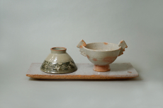 Teetasse (K), koreanischgrün mit Blumendekor
