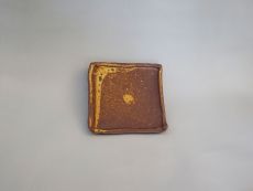 Teller, naturton braun, quadratisch