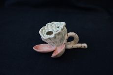 Vase (K), hellgrün, Lotusblumenform