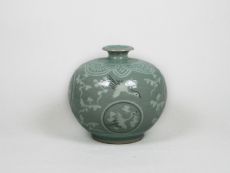 Koreanische traditionelle Vase, Celadon