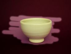 Weiße Teetasse