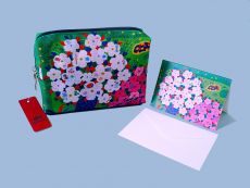 Beutel mit Blumen Deko.