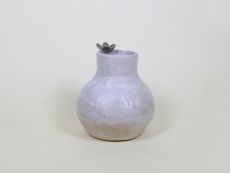 Kleine Vase in Mattbeige