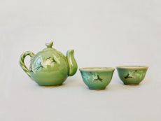 Koreanisches Celadon- 2-Personen Teeset
