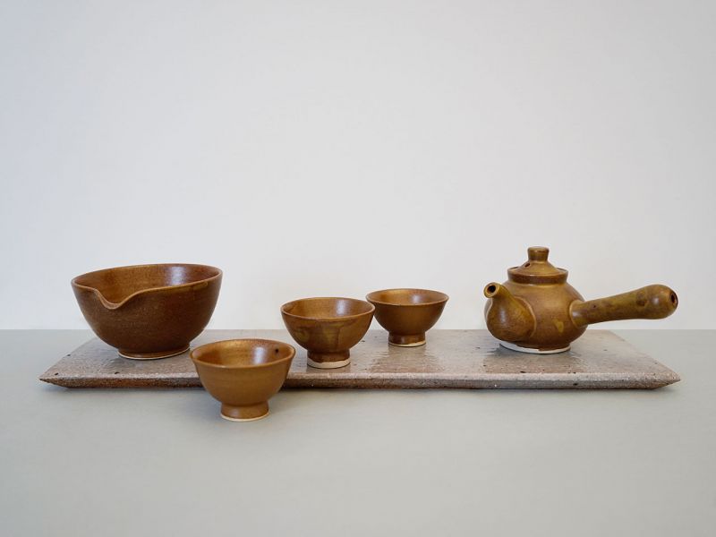 Teeset (3 Pers.), hellbraun