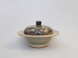 Vintage ceramic ashtray with Lid (S)