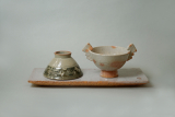 Teetasse (K), koreanischgrün mit Blumendekor