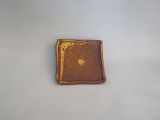 Teller, naturton braun, quadratisch