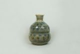Vase (K), grün-blau gestreift