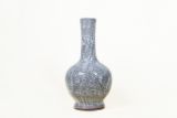 Vase Set (Horibyung), hellgrau mit Blumen