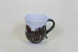 Tasse mit Griff, weiß