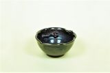 Vase, dunkelbraun-schwarz (Suban)