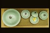 Bowls with Lids, 4 sets, Celadon