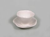 Small Tea cup & Plate set, White.