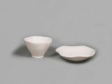Kleine Teetasse mit Teller set, Weiss