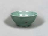 Mascha Schale Celadon mit Blumendekor