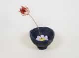 Einzelne single Vase, Mattschwarz