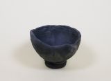 Einzelne single Vase, Mattschwarz