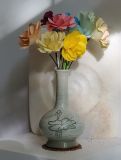 Handgefertigte Buncheong-Keramikvase, Horibyung stilVase