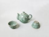 Koreanisches Celadon- 2-Personen Teeset