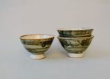 Holzbrand-Teetasse mit sanfter Linienglasur