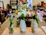 Skulpturale Keramikvase mit handgearbeiteter Struktur